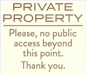 Barbuda Ocean Club Private Property signs